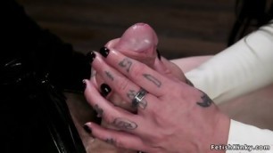 Male Slave In Latex Anal Femdom Sex