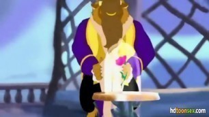 Beauty And The Beast Having Sex In The Castle! XXX Toon Porn