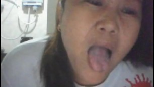 Filipina Chubby Girl Aileen Showing me her Boobs and Tongue on Cam Part 2