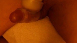 Magic Wand Orgasm Handjob and Cumshot