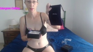 Unboxing my new Pink Clit Vibrator in Bra and Panties