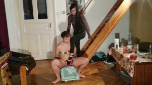 Beth Kinky - Slave Kicked Spanked & Stomped by Sexy Mistress Pt1 HD