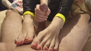 Tori Wonderful Footjob / Handjob Cum on Toes - COMING SOON !