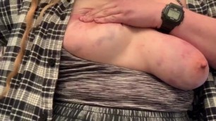 PUNCHING AND SHAKING D PAINFUL TITS (titty Self)