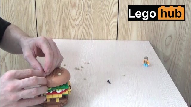 Your Stepsister will Love my Lego Hamburger Stand (building in Real Time)