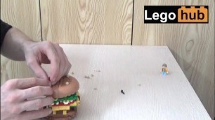 Your Stepsister will Love my Lego Hamburger Stand (building in Real Time)