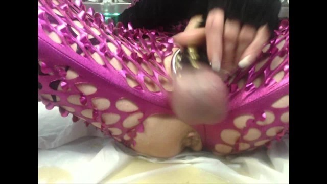 Amber Mei Neil - Peeing self in Pink Bodysuit with Anal Piss Play