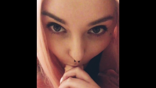 Pink Haired Goth Slut Sucks your Cock