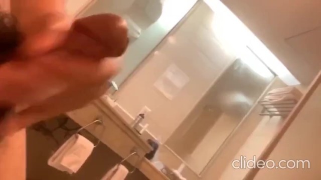 Jerking off in Shower Room with Cumshot