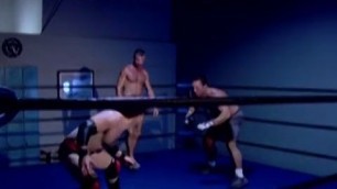 Rojer Dominates Two Men In The Wrestling Ring Hard Fast Fuck